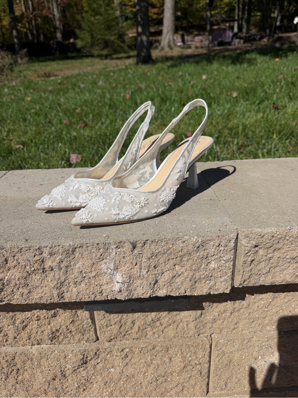 Nikki ivory Betsy Johnson Bridal shoes